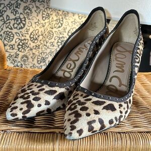 SAM EDELMAN leopard print heels Size:7.5
